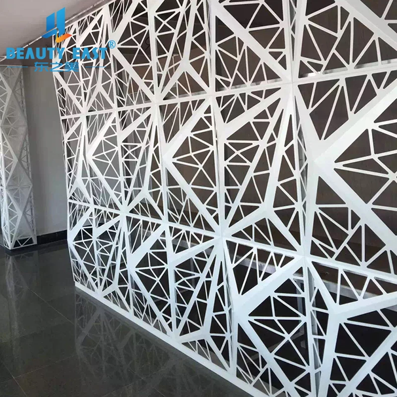 laser cutting metal wall cladding aluminum solid panel decorative building facades
