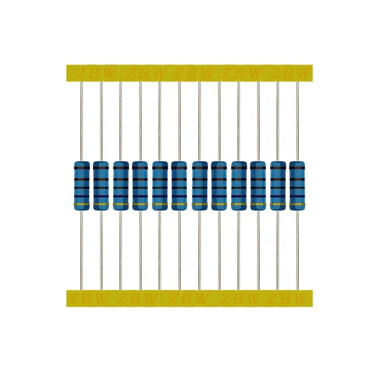 ZBW 5% cfr 5watt 2watt carbon resistor,1/8watt 1/6watt 3watt through hole resistors,1watt 1/2w 1/4watt carbon film resistor