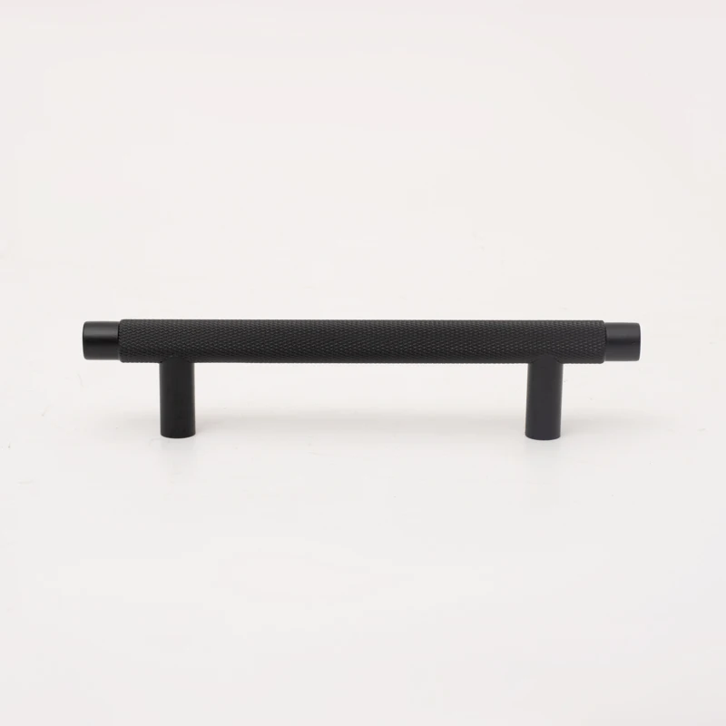 Brushed Nickel and matte black brass handle Forged Wing Drawer Door Cabinet Wardrobe Wine Cabinet Bookcase Furniture Handle Knob