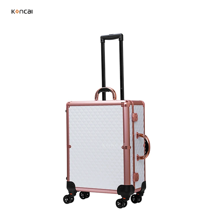 FAMA factory Big Diamond Vanity Box with lights makeup train case with mirror