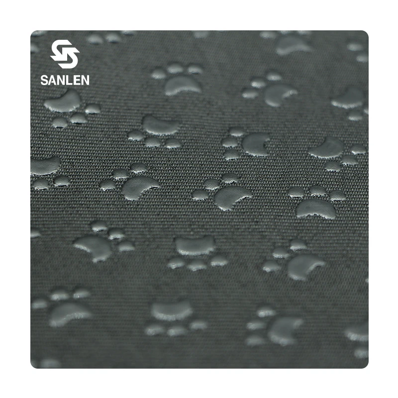 Plastic Drop PVC Slippers Dots Non Slip Mat Resistant 100 Polyester Taffeta Non-slip Fabric For Anti-skid Mats