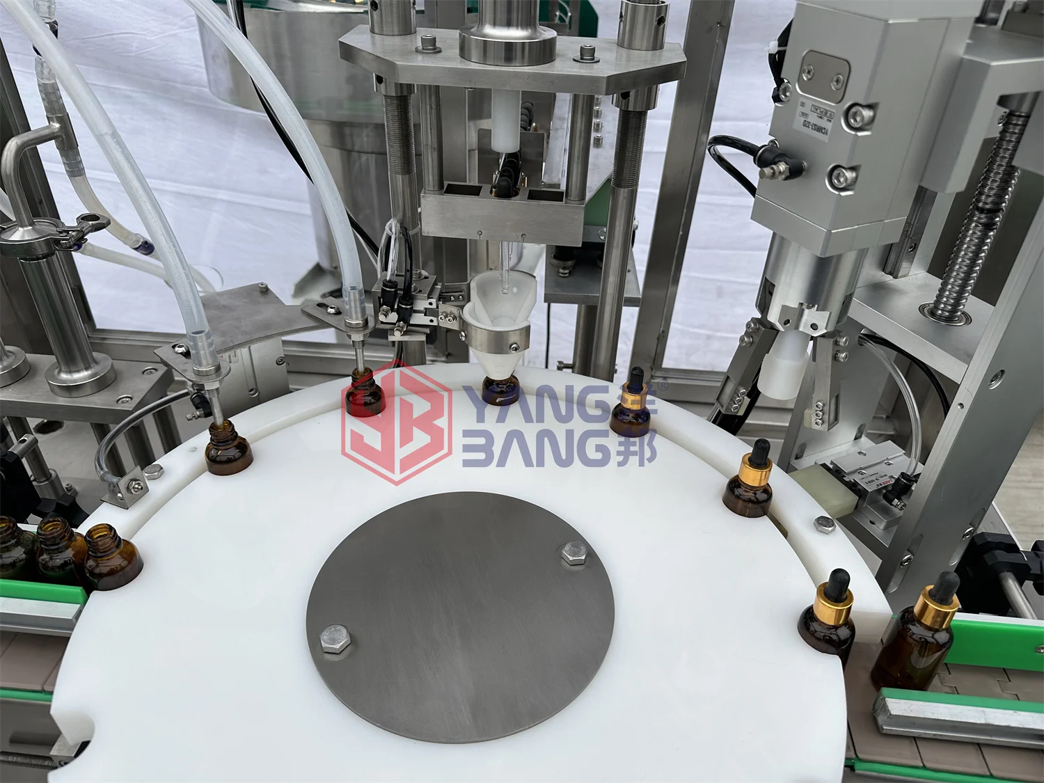 10ml 30ml 60ml Automatic Glass Drop Bottle Essential Oil Filling and Capping Machine Dropper Bottle Filling Machine Price
