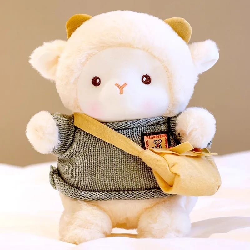 Popular plush cute lamb toy kids home decoration sheep plush Christmas gift Wholesale