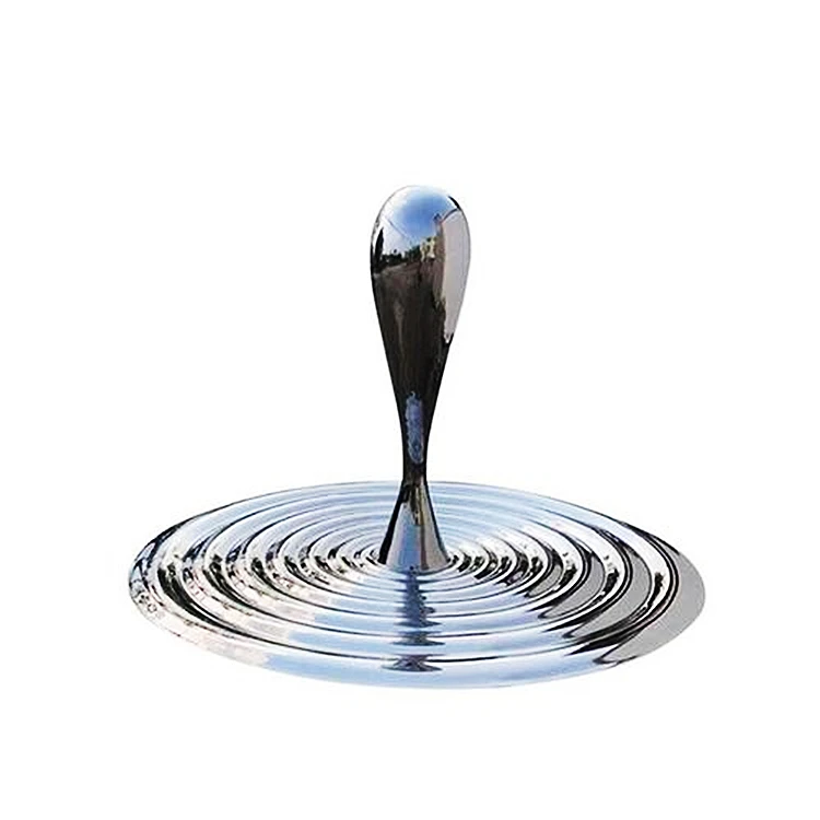 Stones Pebbles Water Drops Metal Sculpture Apply Fountains Home Decoration Stainless Steel Sculpture for Sale