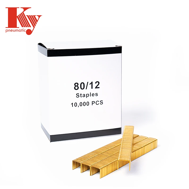 21GA Galvanized 80 Series Staples Golden Nail Grapas 8004 8006 8008 8010 8012 8014 8016 For Furniture