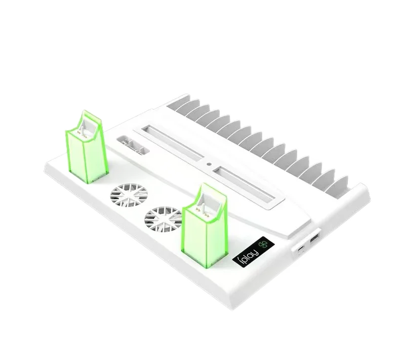 PS5 Accessories Cooling Station with Dual Fast Controller Chargers for Disc&Digital Edition, Cooler Fan, Charging Dock