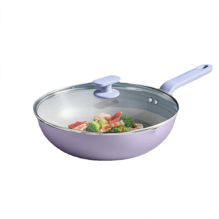 Colorful Side Dish Pot Non-stick Wok Cookware Sets Suitable For Universal Stove