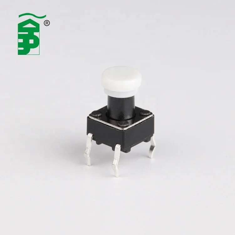  Вертикальный тактовый переключатель THD 6*6*7 мм с белой