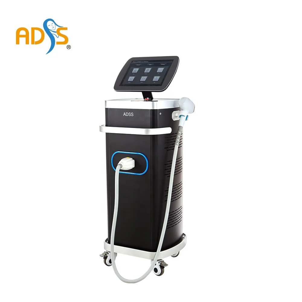 1600W triple wavelength 808 diode laser hair removal machine
