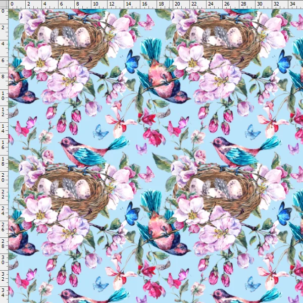 Double Sided Minky Fabric Custom Chinese Style Flower Art Paint Colorful Super Poly Fabric