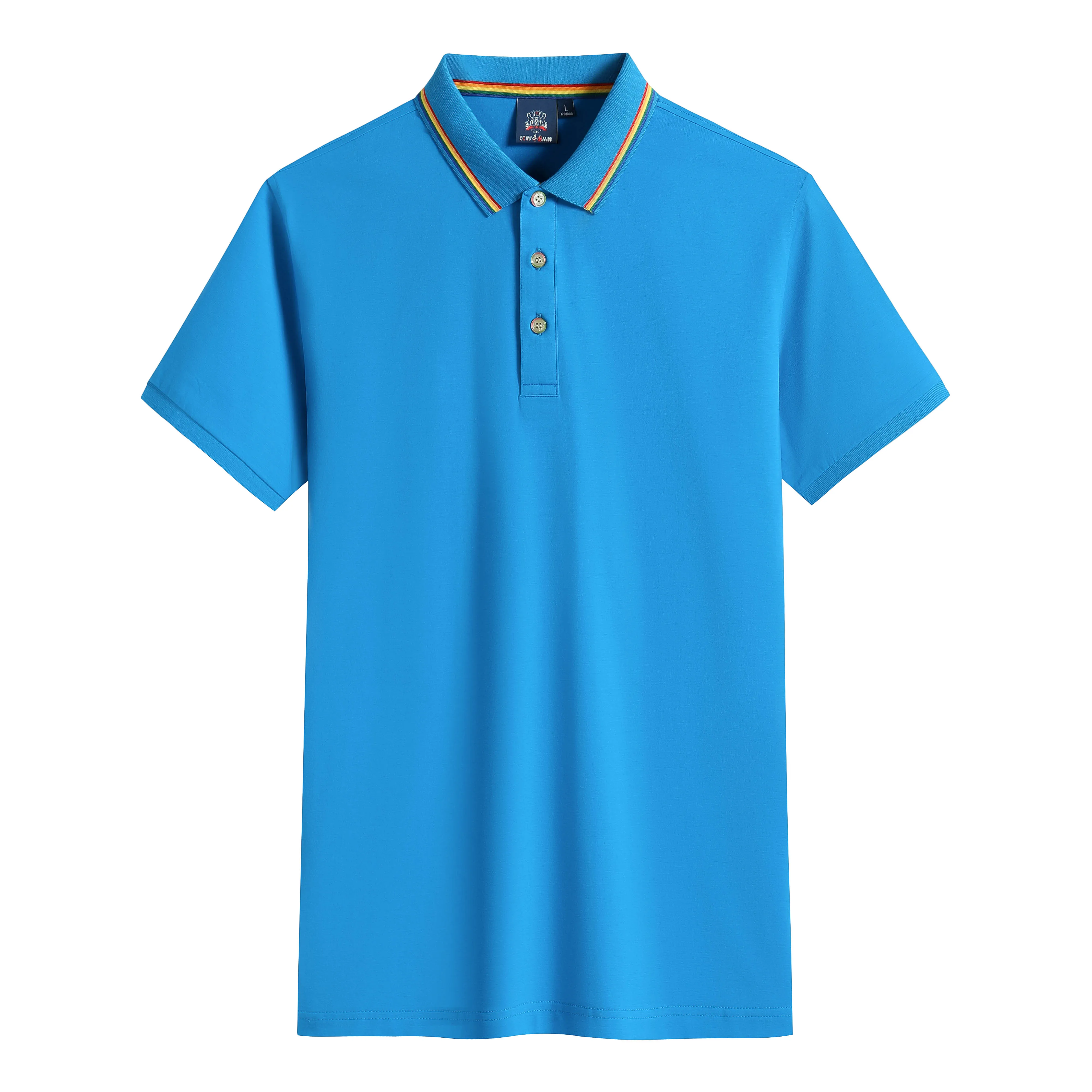 
Wholesale Manufacturing Design Sublimation Cotton Spandex Golf Polo Shirt For Men 
