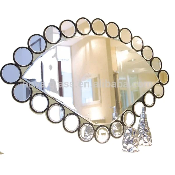 European Style Silver Luxury Decorative Clear Mirror