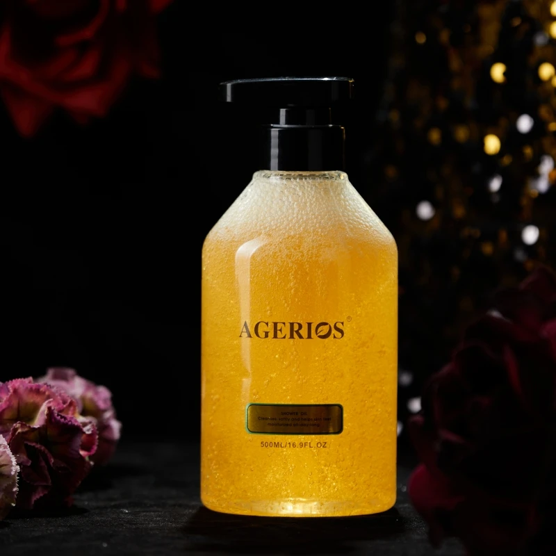 Premium Organic Agerios Bath Oil Moisturizing Skin for Sensitive and Dry Skin Wash Shower Gel Body Bath Oil