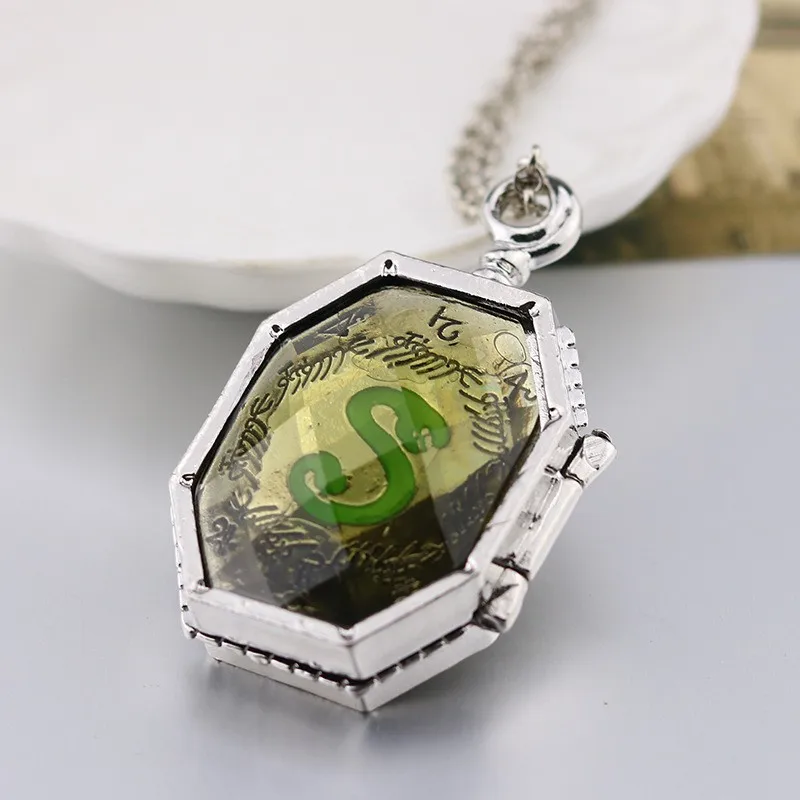 Christmas Gift Halloween Cosplay Jewelry Deathly Hallows Rings Golden Snitch Timer Turner Pendant Charms Necklace