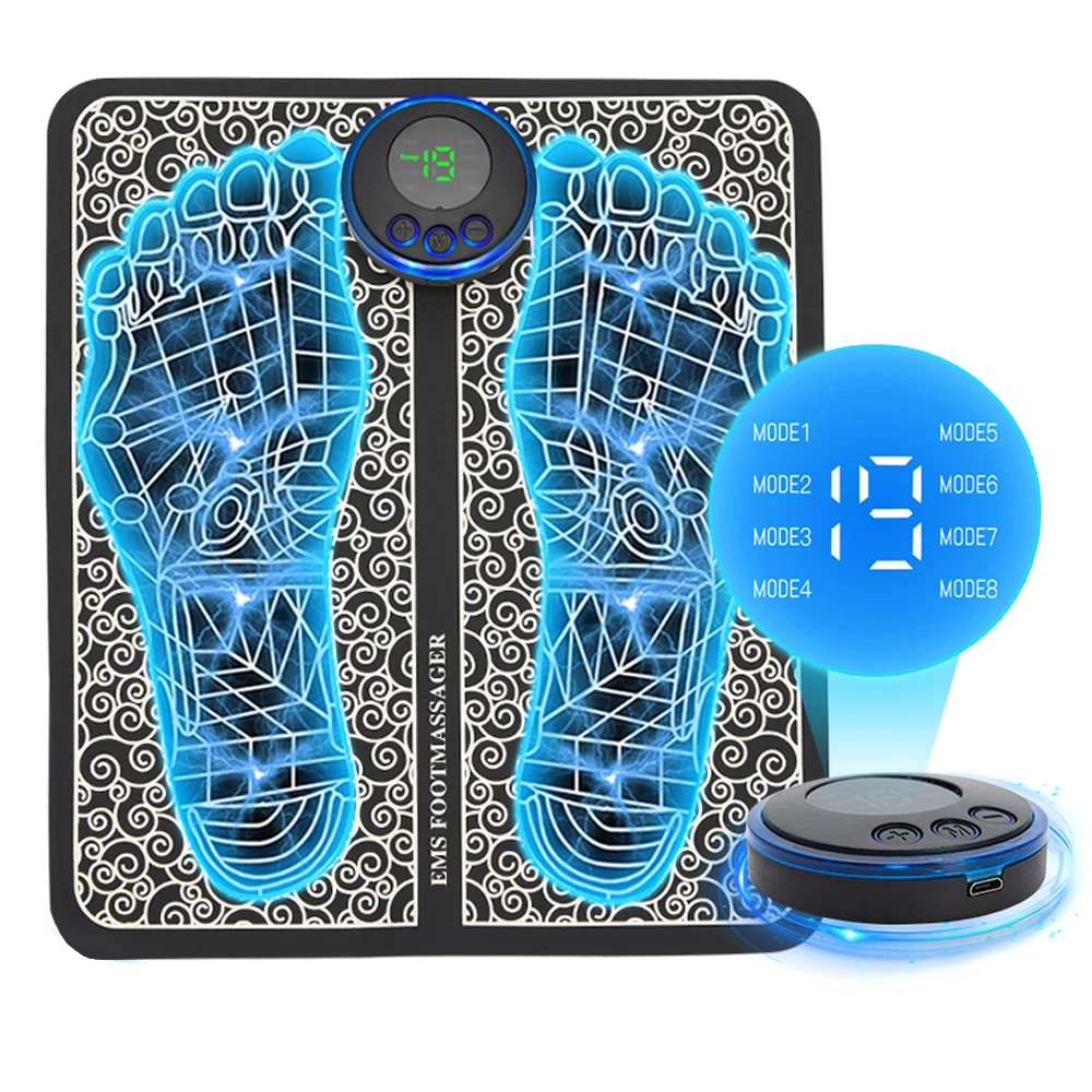 Ems Foot Massager For Circulation And Pain Relief Neuropathy Foldable Feet And Calves Massage Machine