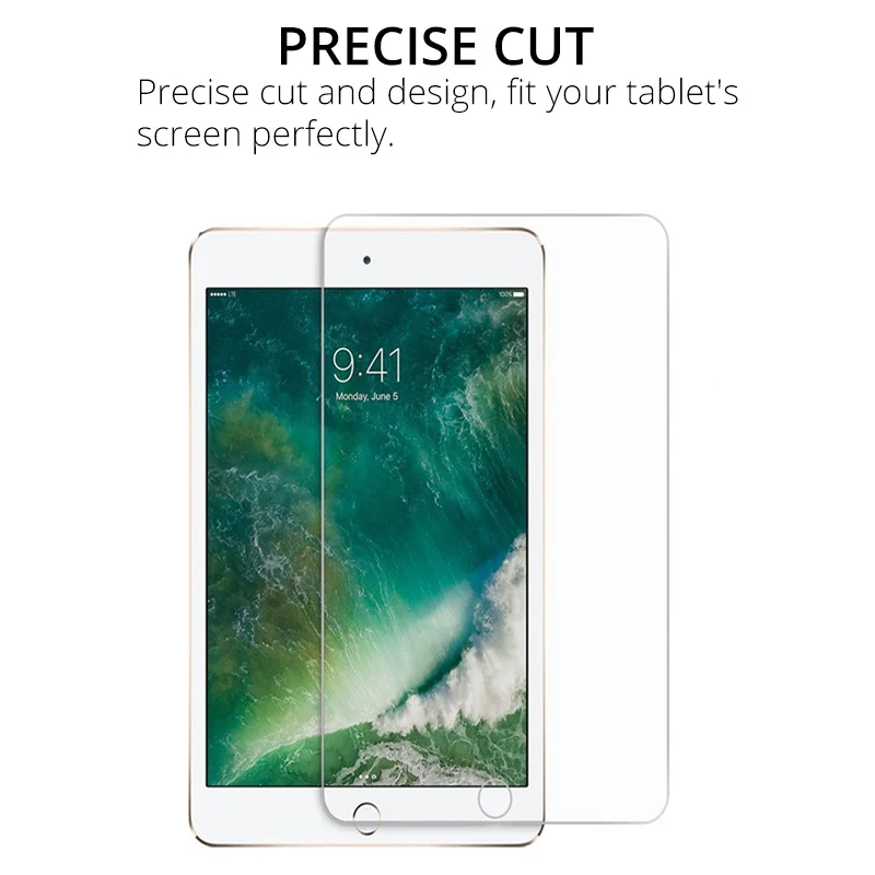 
Tempered Glass For New iPad 9.7 2018 2017 Pro 10.5 11 Glass For iPad Air 1 2 Mini 1 2 3 4 Screen Protector Protective Film 