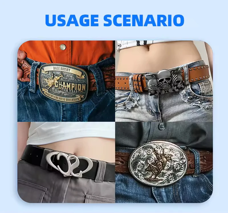 PDANY Vintage Excellent Refined Belt Buckles Eco Friendly Zinc Alloy Durable Material Belt Buckles Fashion Unique Belt Buckles