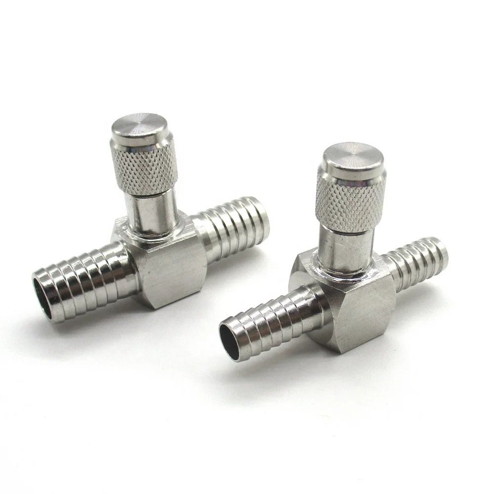 China Factory Producing High-Quality Stainless Steel Two-Way 1/4 Inch Barb Hose Schrader Check Valve