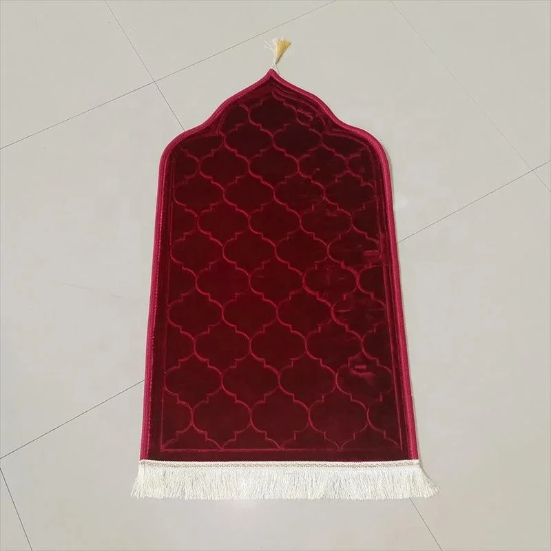 Prayer Mat Muslim Travel Mink Carpet Of Worship With Sponge