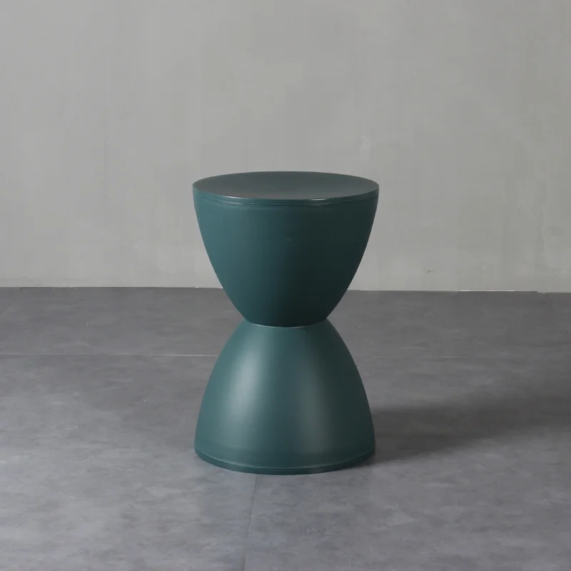 Cheap Round Shape Plastic Colorful Storage Hourglass Stool