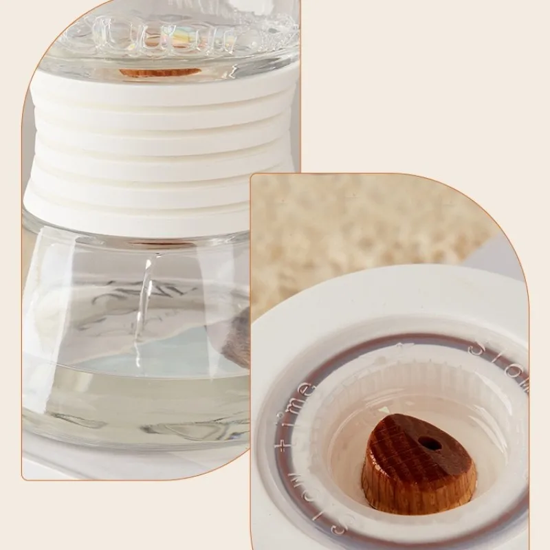 2023 New Glass Bottle Ceramic Hourglass Type Fragrance Oil Diffuser Air Fresher Home Decor Reed Diffuser