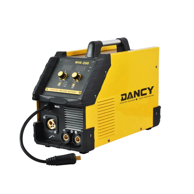 Сварочный аппарат Mig mag нового дизайна, сварочный аппарат 200 для газовой сварки и безгазовой сварки, Проволочная мощность кг для заводской и бытовой сварки