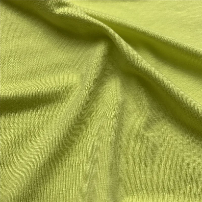 Leesourcing-40S Combed Organic Cotton Jersey For T shirt Fabric 95 Organic Cotton 5 Spandex