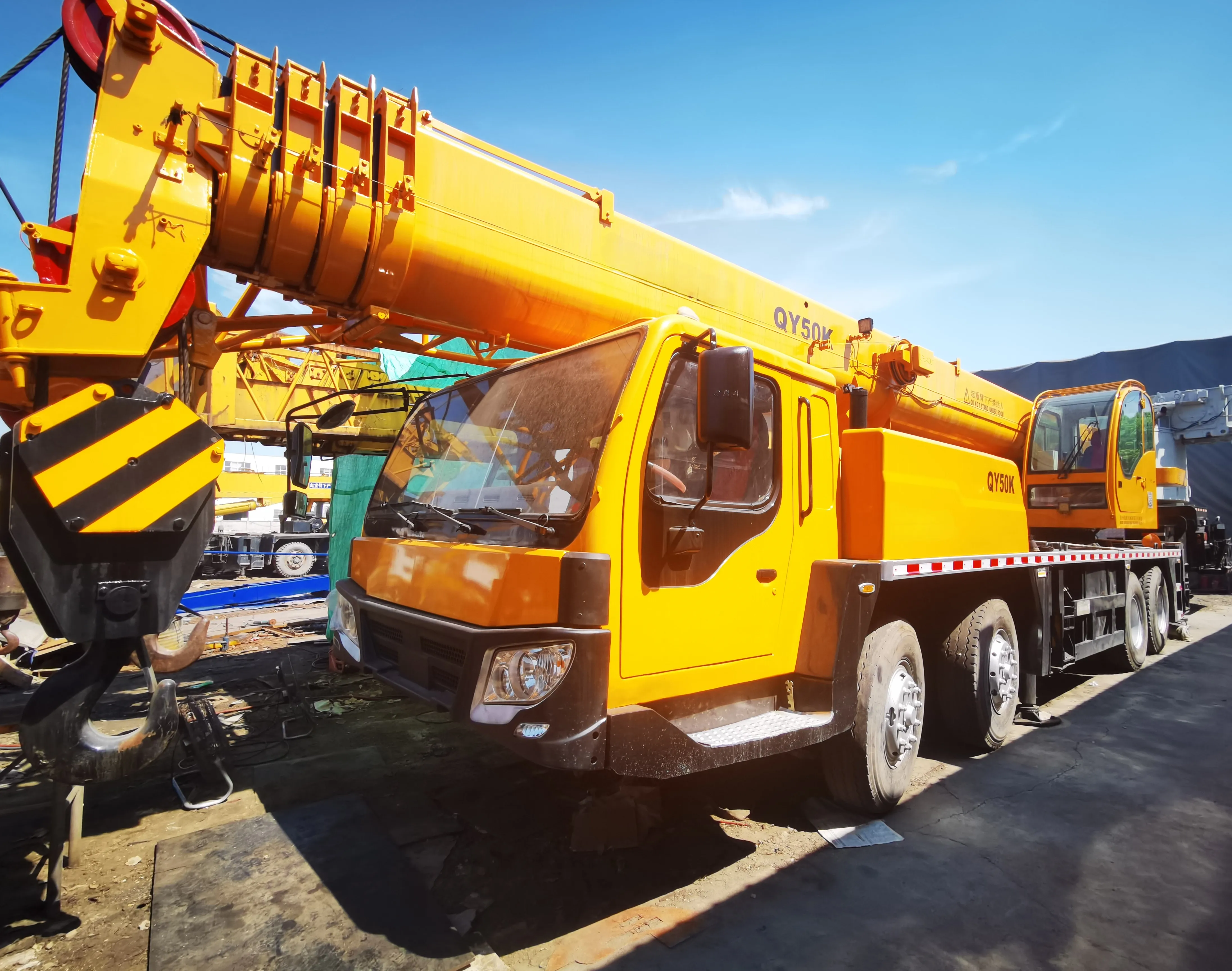 High Quality 2020 Used QY 50K-II Truck Crane 50 Ton Wheel 247kw Diesel Engine 100 Ton Max Lifting Pump Motor Cheap Sale China