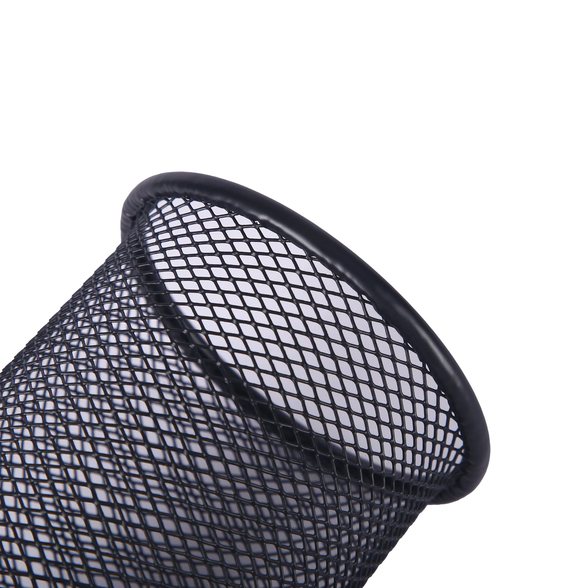 Creative Multifunctional Office Organizer Simple Metal Mesh Pen Holder with Hollow Design for Desktop Storage of Pens Sundries