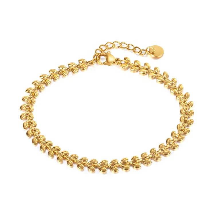 High Quality Simple Design Chain Bracelet Jewelry Gold Plated Stainless Steel Bracelet For Women