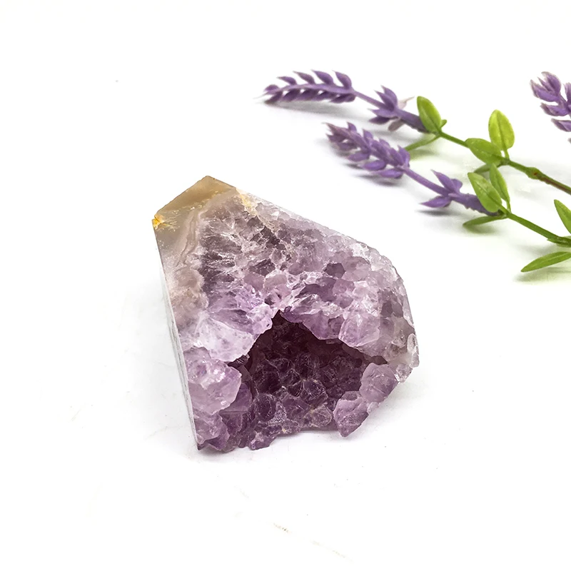Wholesale Natural druzy pink amethyst points high quality druzy purple amethyst tower healing crystal for decoration