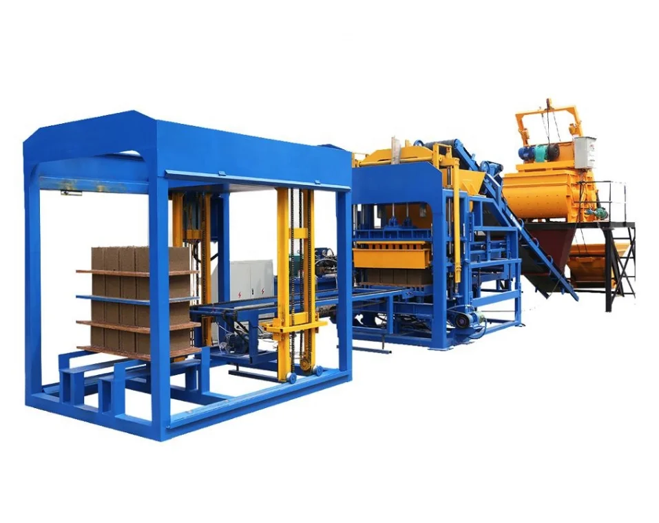 Fully automatic compressed earth blocks machines cement block making machine