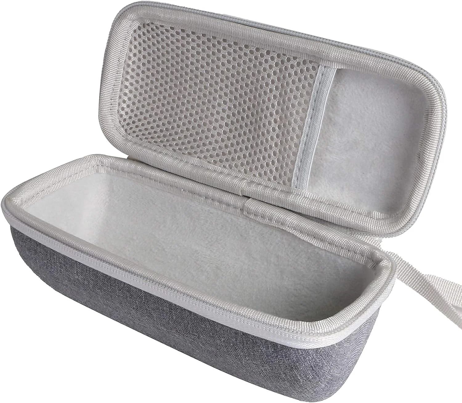 Light Gray Hard Shell EVA Shockproof Electronics Storage Case Bag Pouch Cover for BT Speaker - Case Only