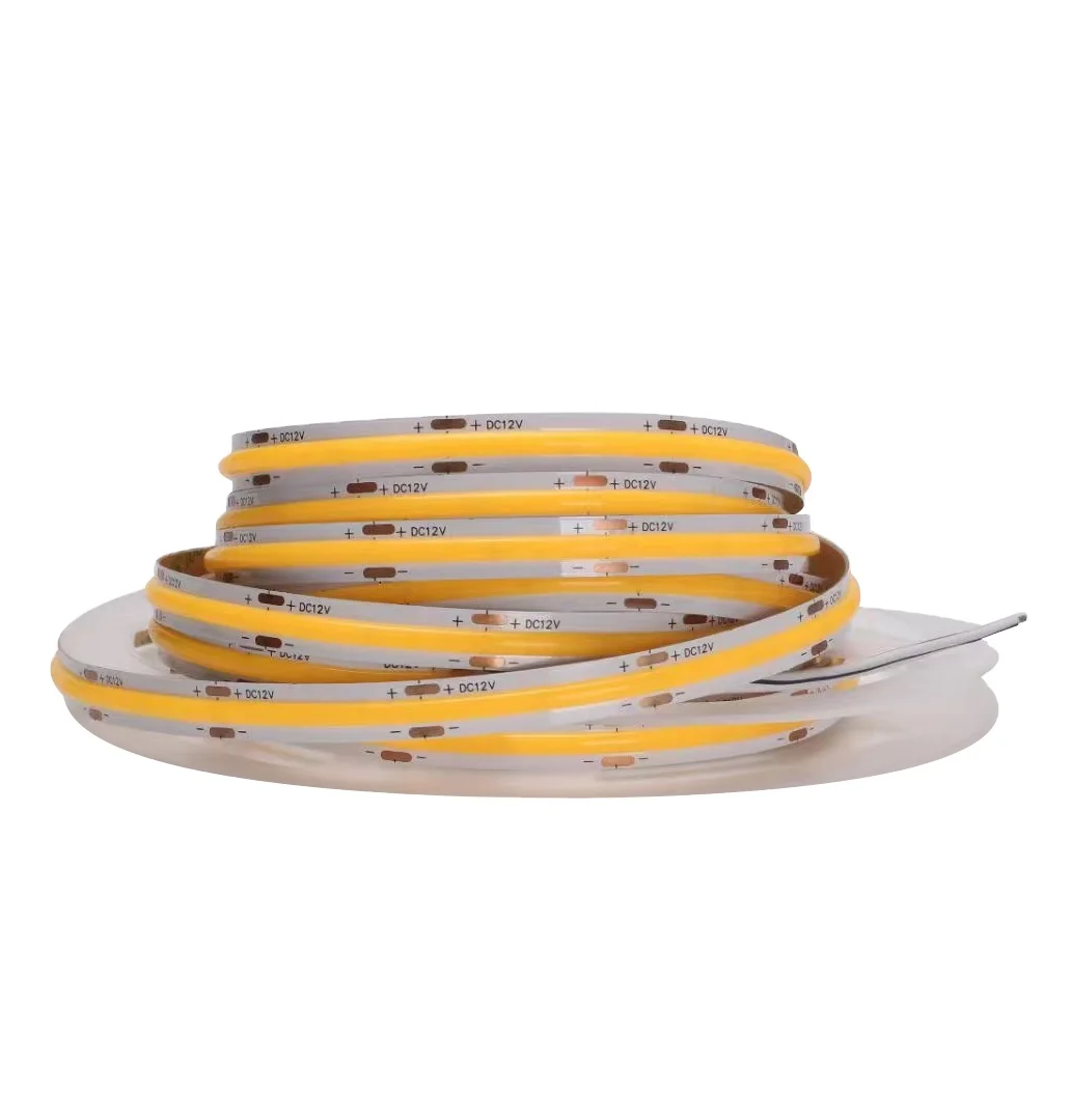 8mm/10mm COB LED Strip Light Flexible Aluminum Body with 12V 480 LEDs/Meter IP20 Decoration for Living Room 24V Input 5m MOQ