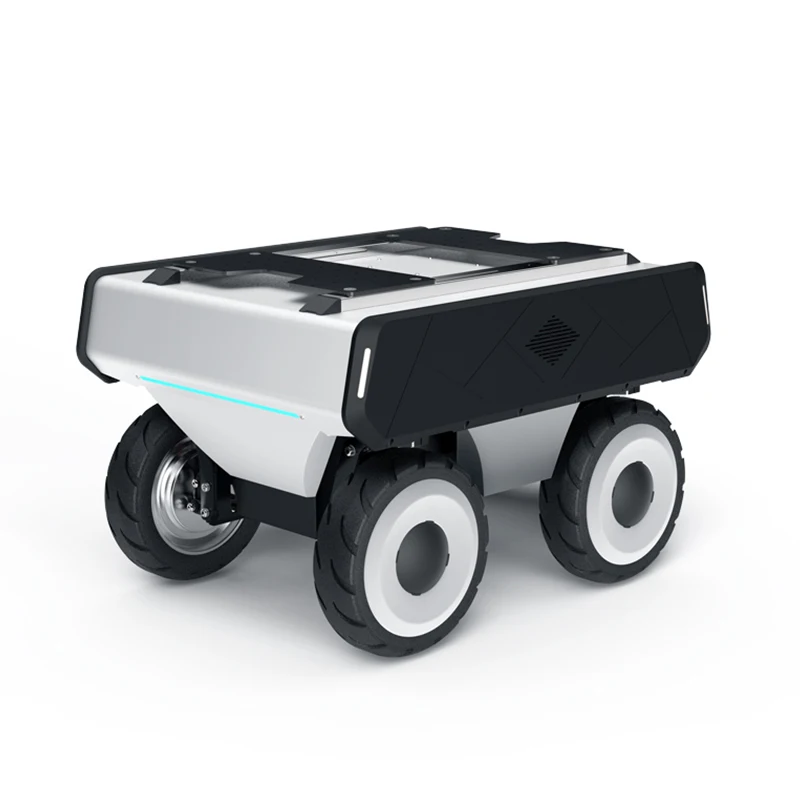 FW-01 4-wheel 5km/h Smart Aluminum Mental Robotic Arm Heavy Lift Mobile UGV Robot Car Wide Chassis Platform Vehicle