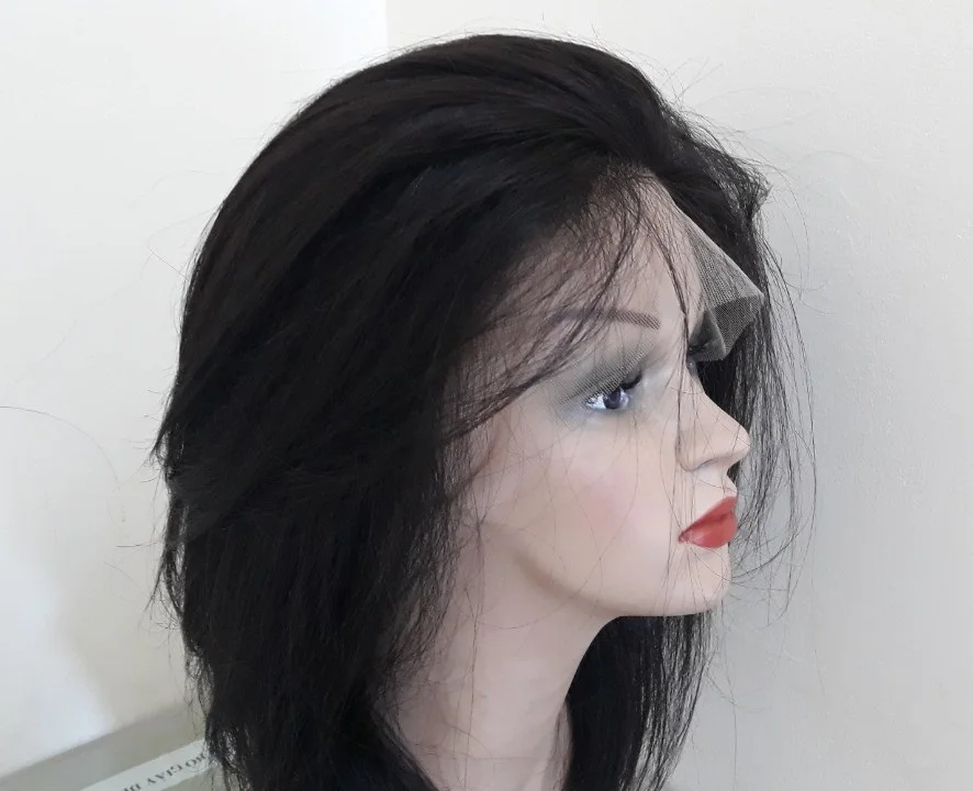 
Full lace wig Silk Straight HD lace 100% human hair wigs Viet Nam 