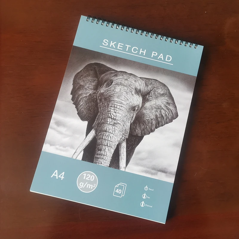 Manufacturer customized hard cover OEM Sketch drawing book watercolor sketch pad spiral bound Sketchbook