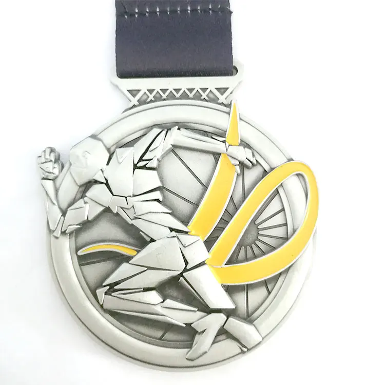 High quality custom marathon medal metal medal 3D sport running medal professional producer