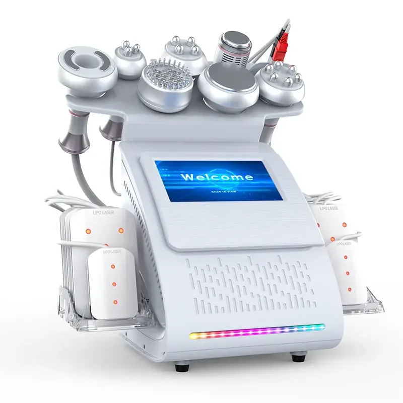 6 In 1 Vacuum Cavitation System Ultrasonic Fat Burner Machine 40K Fat Burning Body Shape Weight Loss Machine