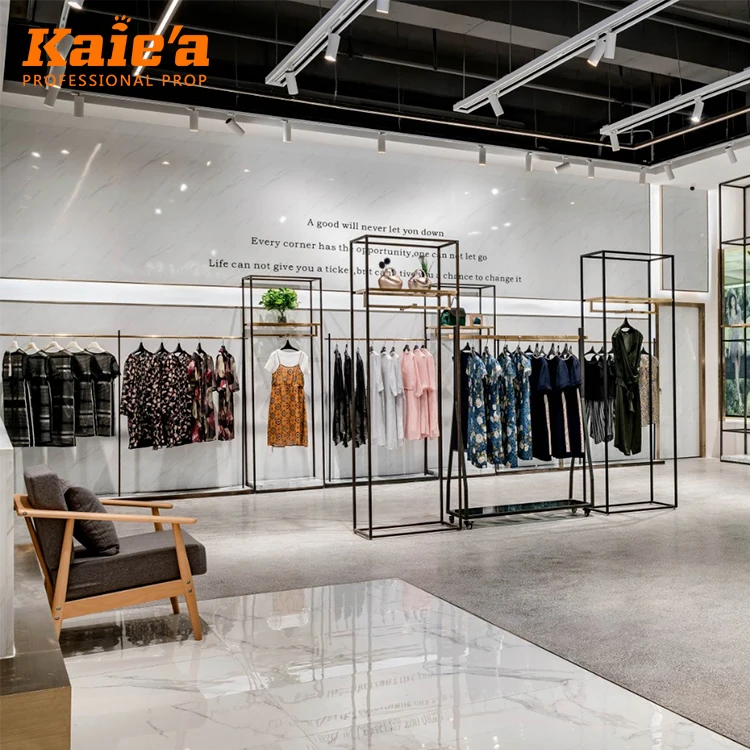 Modern Showcases Display Booth Exhibition Clothing Cutting-edge Display Concepts Retail Clothes Rack Wall Display Racks Clothing