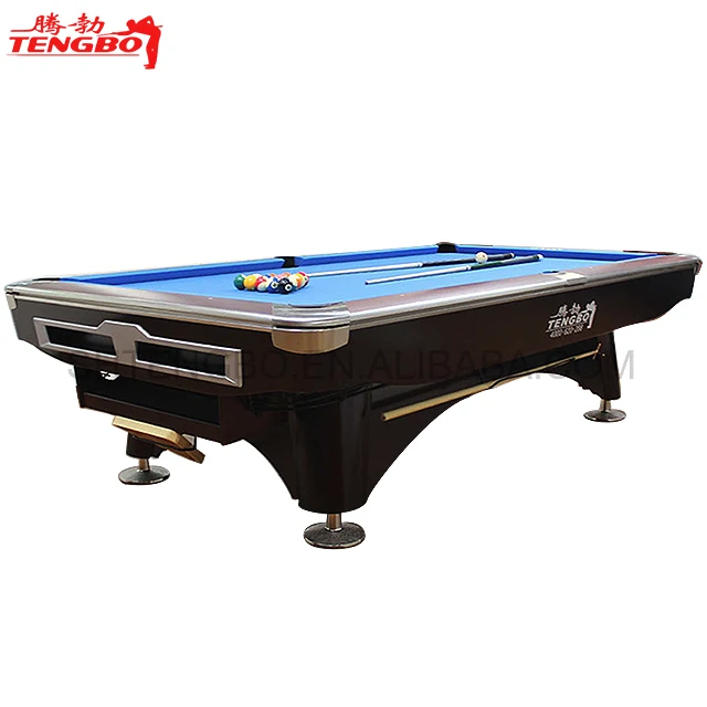 Solid wood International tournament standard billiard pool table 8ft 9ft 6 slate pool table