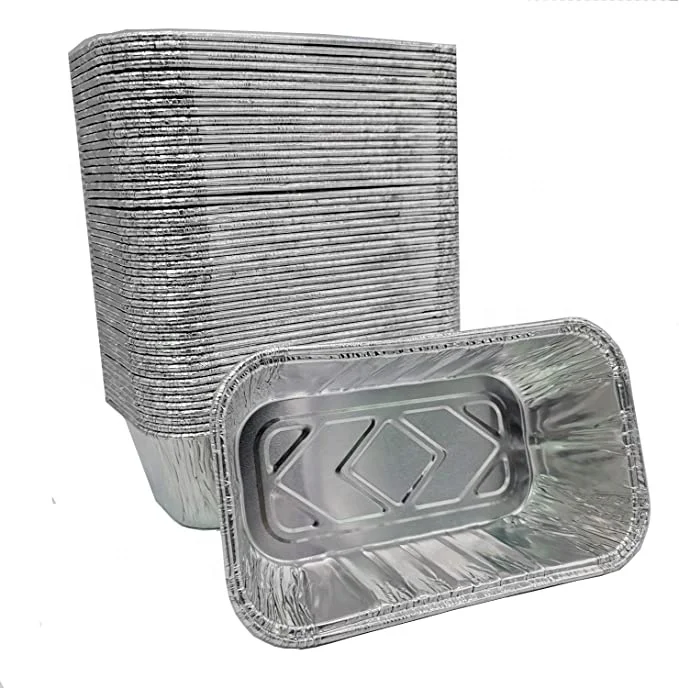 1Lb Mini Loaf Pans Disposable Aluminum Foil Pans for Cooking Baking Steaming Grilling