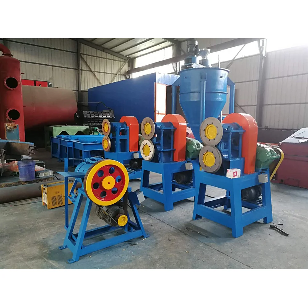China factory directly supply tire recycle machine line waste rubber tyre crusher