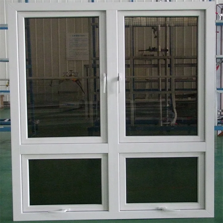 Minglei upvc profile windows double glazed tempered glass upvc double casement window