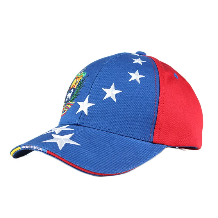 Popular Adjustable 6 Panel Men 100%Cotton Twill Sport Baseball 7 Stars Venezuela Hat With Election