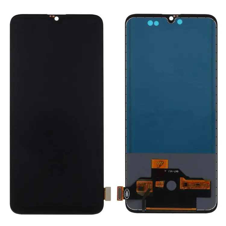 ЖК-дисплей TFT и цифровой преобразователь сенсорного экрана в сборе (без логотипа, не поддерживает функцию разблокировки отпечатком пальца) для OnePlus 6T Black