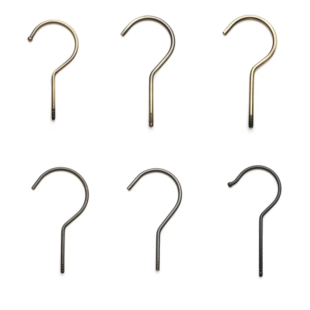 Manufacturer price hanger accessories metal hooks chrome silver gold brass hook for wooden hanger
