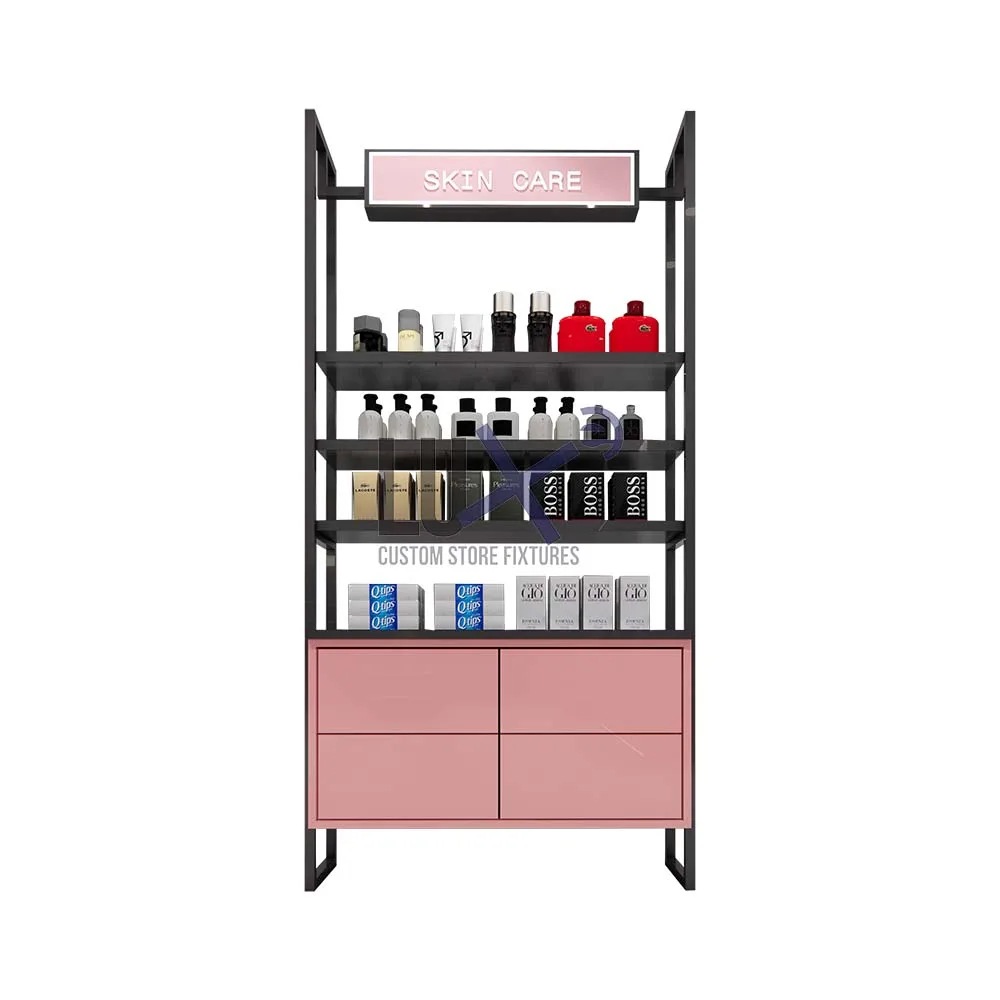 Oem&Odm Display Rack Cosmetic Store Display Cabinet Lipstick Makeup Display Stand