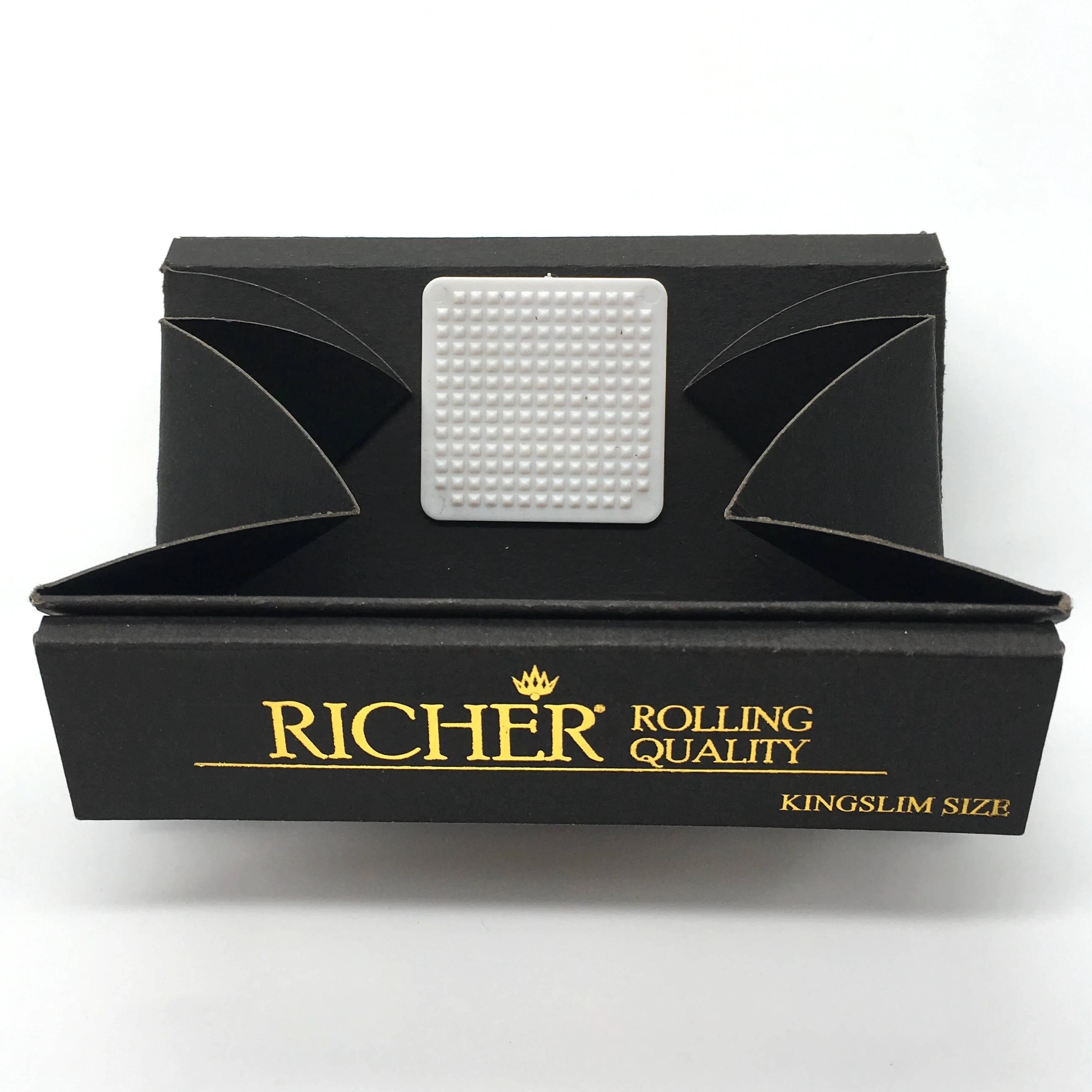 Матовый черный золотой фольги логотип пользовательские unbleached папиросной бумаги