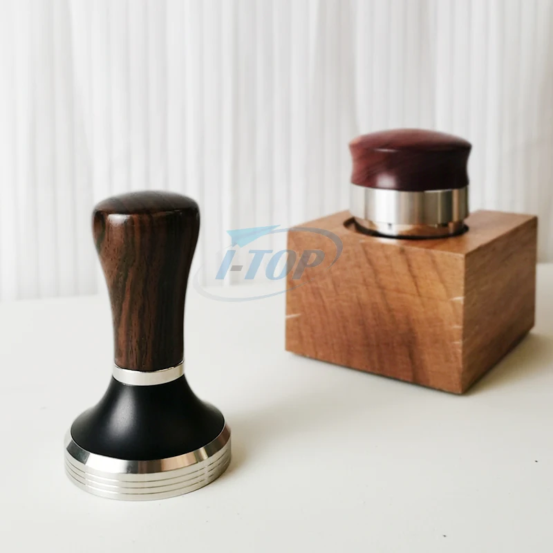 Wooden Coffee Tamper Espresso Coffee Powder Press Tamper